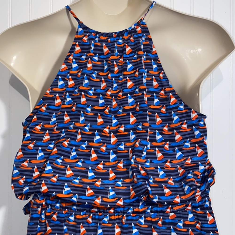 41 Hawthorn Nautical sailboat printed spring summer lightweight dress XL - Picture 8 of 11